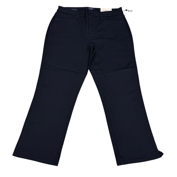 NEW NYDJ Chloe Capri Black Jean Women's Side Slit Denim Pants, Size 8 NWT - Picture 1 of 11
